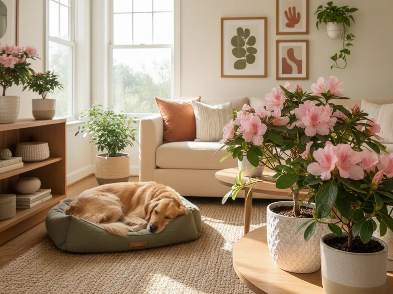 Living with azaleas when you have pets
