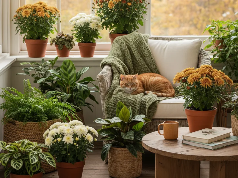 Mums on the porch: practical tips for fall