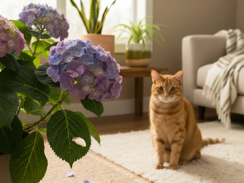 What happens if your pet eats hydrangea