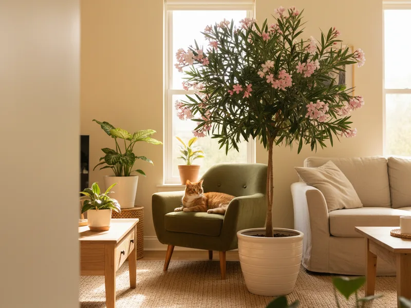 Where pets actually meet oleander