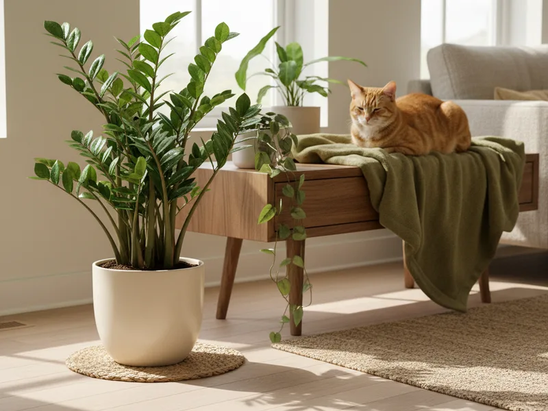 Symptoms if your cat or dog chews a ZZ plant
